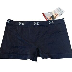 Under Armour Womens Seamless Boyshort Black Medium NWT 2005 Y2K Athletic Brief